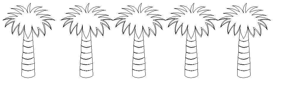 palm tree border Digital Pattern | Sweet Dreams Quilt Studio - Digital ...